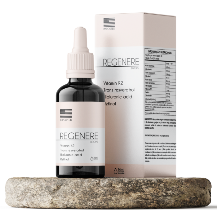 REGENERE Descubra o poder da Vitamina K2 combinada com o TransResveratrol!